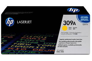 HP Q2672A 309A Original Yellow Toner for LaserJet 3500 3550
