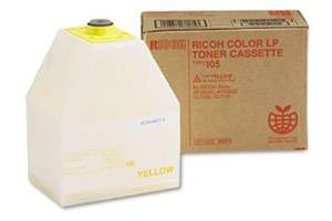 Ricoh 885373 Type 105 Original Yellow Toner Cartridge Aficio AP3800 CL7000