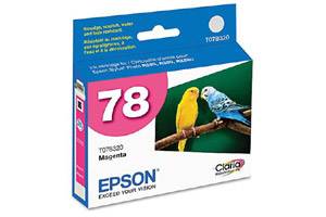 Epson T078320 #78 Magenta Original Ink Cartridge for Stylus Photo R260 R280 RX680