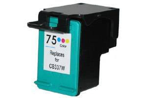 HP CB337WN (#75) Tri-Color Remanufactured Ink Cartridge