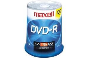 Maxell 638014 16X 4.7GB DVD-R 100PK Spindle 
