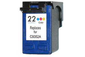 HP C9352AN (#22) Tri-Color Remanufactured Ink Cartridge