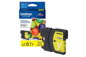 Brother LC61Y Original Yellow Ink Cartridge for DCP-165 585 6690 MFC-290 5890 790 990