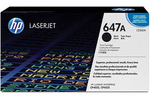 HP CE260A 647A Black Original Toner for Laserjet CM4540 CP4025