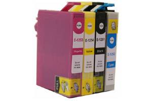 Epson T125 Black & 3-Color Combo Remanufactured Ink Cartridges