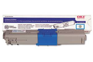 Okidata 44469703 Original Cyan Type C17 Toner for C330dn C530dn MC361 MC561