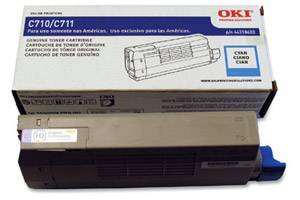 Okidata 44318603 Original Cyan Toner Cartridge for Okidata C711dn Color Printer