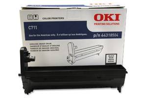 Okidata 44318504 Original Black Drum Unit for Okidata C711dn Color Printer