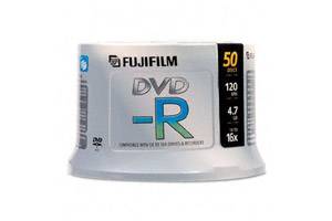 Fuji 15683730 4.7GB White Inkjet Hub Printable DVD-R 50PK Spindle
