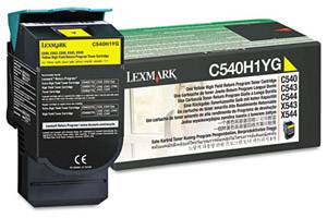 Lexmark C540H1YG Original High Yield Yellow Toner Cartridge C540 C543 C546 Color
