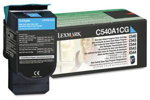 Lexmark C540A1CG Original Cyan Toner Cartridge C540 C543 C546 X543 X546 Color