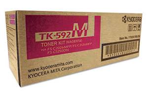 Kyocera Mita TK-592M Original Magenta Toner Cartridge FS-C2026 C2126 C2526