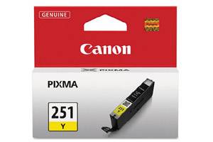 Canon CLI-251 Yellow Original Ink Cartridge for Pixma MG5420 MG6320 MX722