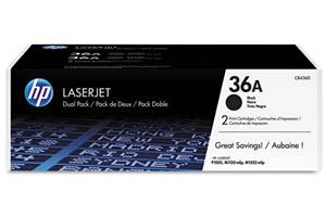 HP CB436D / 36A Original Dual Pack Black Toner for LaserJet P1505