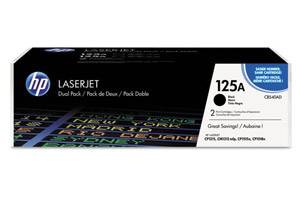 HP CB540AD 125A Original Dual Pack Black Toner Cartridge