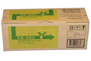 Kyocera Mita TK-582Y Original Yellow Toner Cartridge for FS-C5150DN Ecosys P6021cdn