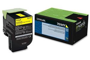 Lexmark 70C1HY0 / 701HY Original High Yield Yellow Toner Cartridge for CS310 CS510