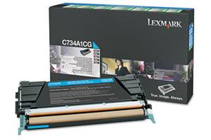 Lexmark X746A1CG Original Cyan Toner Cartridge for X746DE X748DE X748DTE