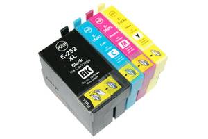 Epson T252XL Black & 3-Color Combo Compatible Ink Cartridge Set
