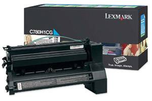 Lexmark C780H1CG Original High Yield Cyan Toner Cartridge C780