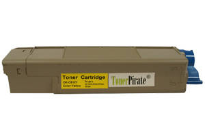 Okidata 44315301 Compatible Yellow Toner Cartridge for C610 Printer