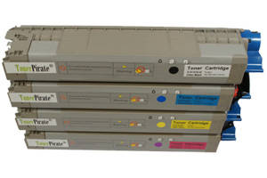 Okidata Black & Color Toner Cartridge Set for C831 MC873