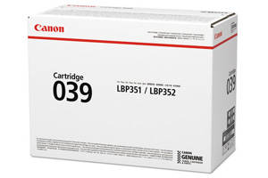 Canon 039 Black Original Toner Cartridge for LBP351dn LBP352  