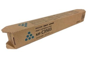 Ricoh 841816 Cyan Original Toner Cartridge MPC3003 MPC3503 