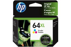 HP N9J91AN #64XL Tri-Color High Yield Original Ink Cartridge