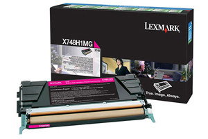Lexmark X748H1MG 10K Yield Magenta Original Toner Cartridge