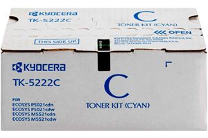Kyocera TK-5222C Cyan Original Toner Cartridge for M5521CDW