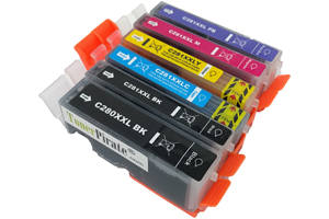 Canon CLI-281XXL Black & Color 6 Pack Compatible Ink Cartridge