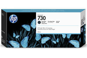 HP 730 P2V71A Matte Black Original Ink Cartridge for T1600 T1700