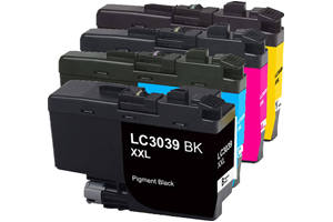 Brother LC3039 Black & Color Compatible Ink Cartridge 4 Pack Set