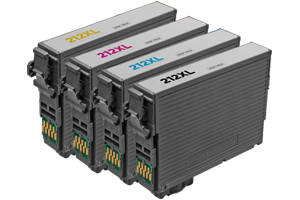 Epson T212XL Black & 3-Color Compatible Ink Cartridge for WF-2830