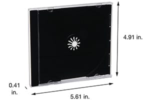 Verbatim 94867 CD/DVD Storage Black/Clear Jewel Cases 200PK