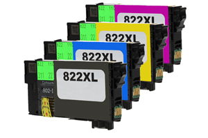 Epson T822XL Black & 3-Color Combo Compatible Ink Cartridge Set