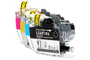 Brother LC401XL Compatible Black & Color Ink Set - MFC-J1010DW J1170DW