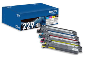 Brother TN229 Black & Color 4 Pack Standard Yield Original Toner Set