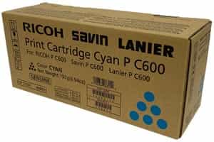 Ricoh 408311 Cyan Original Toner Cartridge for P C600
