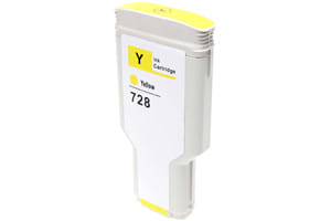 HP 728 F9K15A Yellow Compatible Ink 300ML Cartridge for T730