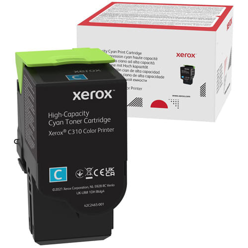 Xerox 006R04365 Cyan High Yield Original Toner Cartridges for C310