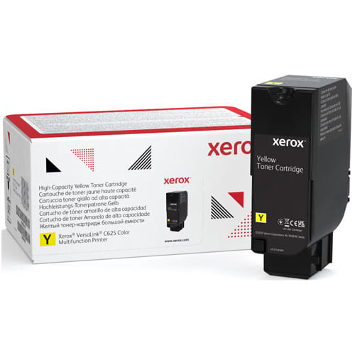 Xerox 006R04639 Yellow High Yield Original Toner Cartridge for C625