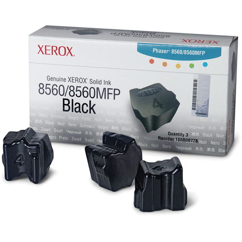 Xerox 108R00726 Black Original Solid Ink (3PK) for Phaser 8560N
