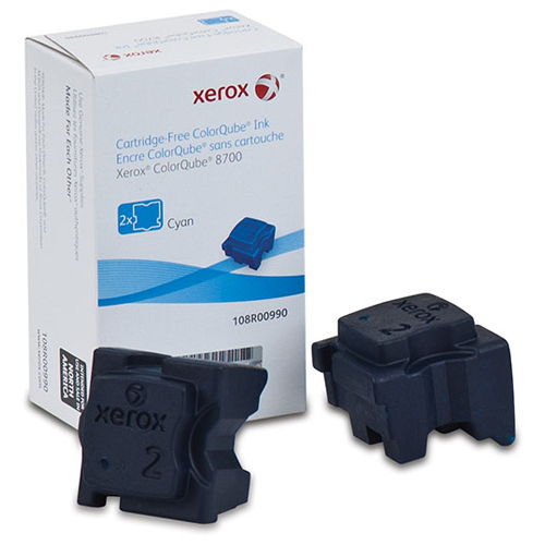 Xerox 108R00990 [OEM] Cyan Solid Ink (2 Sticks) ColorQube 8700