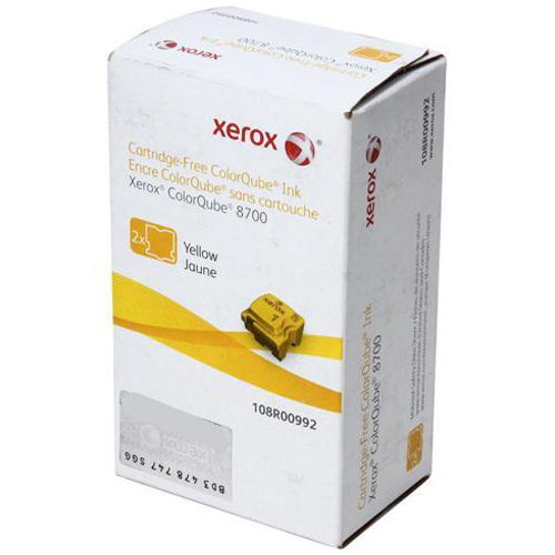 Xerox 108R00992 [OEM] Yellow Solid Ink (2 Sticks) ColorQube 8700