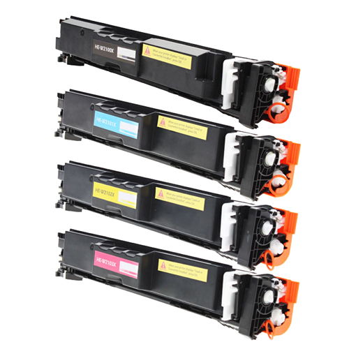 HP 210A Black & Color Compatible Toner Cartridge Set w/Chip