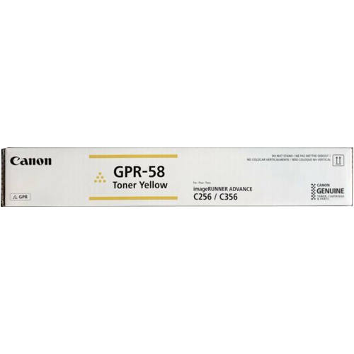 Canon 2185C003 GPR-58 Yellow Original Toner Cartridge C256 C356