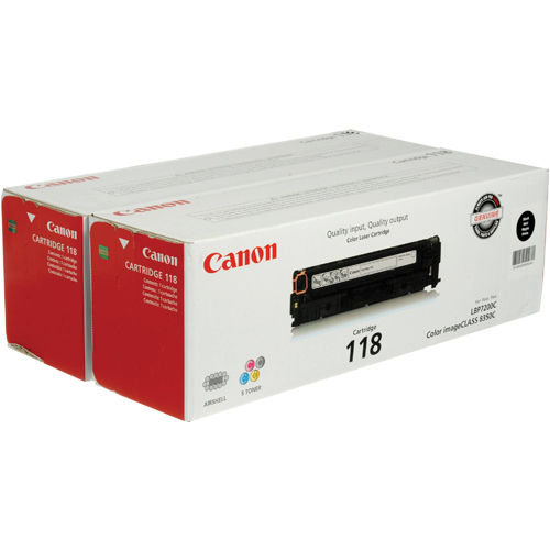 Canon 118 2662B004 2-Pack Black Original Toner Cartridge for MB5020