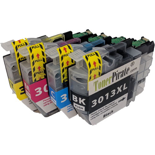 Brother LC3013 XL Black & Color Compatible Ink Cartridge 4-Pack Set